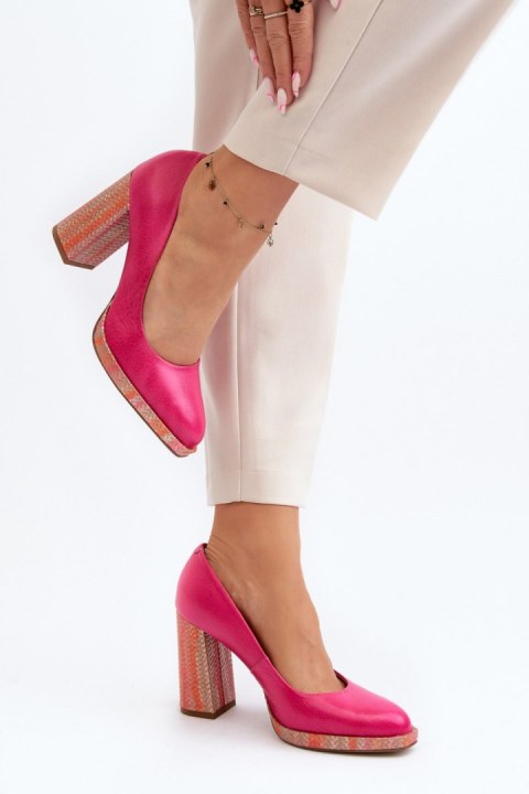 Czółenka Model Laura Messi 2746/197-837 Pink - Step in style Czółenka Model Laura Messi 2746/197-837 Pink - Step in style
