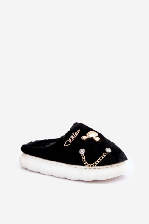 Kapcie Model Ivelfedi BG186P Black - Step in style Kapcie Model Ivelfedi BG186P Black - Step in style