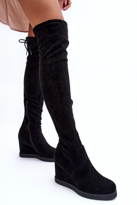 Kozaki Muszkieterki Model Mephal NS362P Black Zamsz - Step in style Kozaki Muszkieterki Model Mephal NS362P Black Zamsz - Step in style