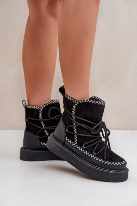 Śniegowce Model Naleris MD1094-1 Black - Step in style Śniegowce Model Naleris MD1094-1 Black - Step in style