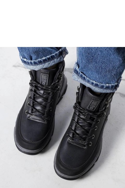 Czarne trapery Big Star KK274222 BLACK - Solea Czarne trapery Big Star KK274222 BLACK - Solea